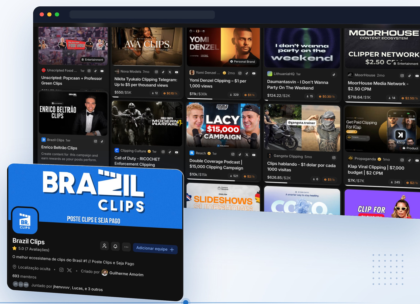 Brazil Clips na Whop